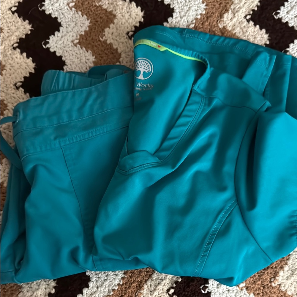 Teal Scrub Set